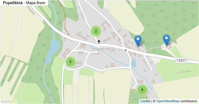 Popelištná - mapa firem
