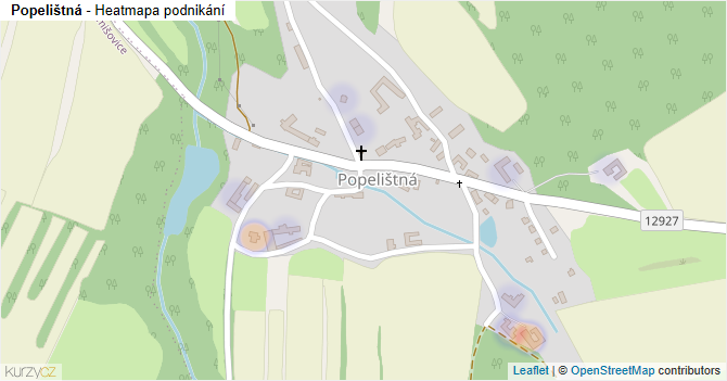 Popelištná - mapa podnikání