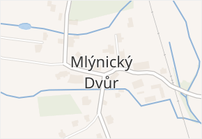 Mlýnický Dvůr v obci Červená Voda - mapa části obce