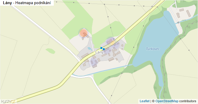Lány - mapa podnikání