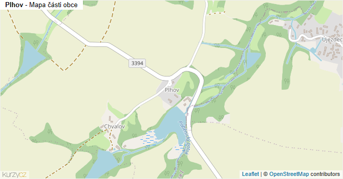 Plhov - mapa části obce
