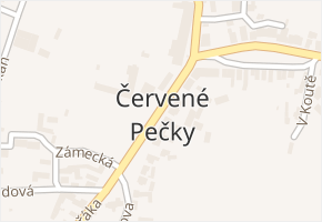 Červené Pečky v obci Červené Pečky - mapa části obce