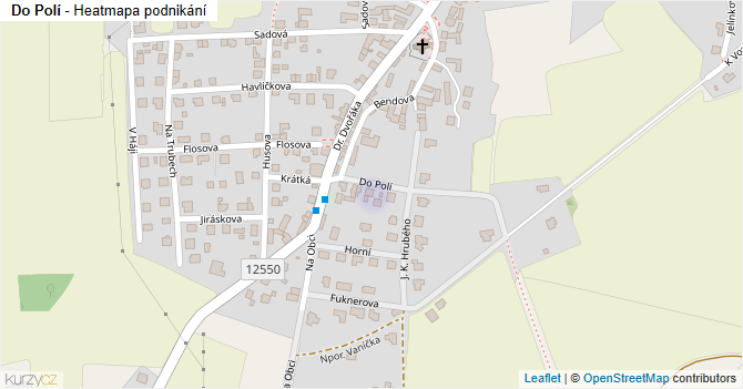 Do Polí - mapa podnikání