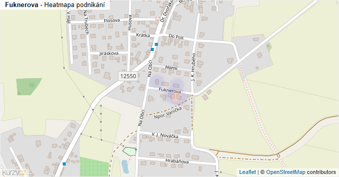 Fuknerova - mapa podnikání
