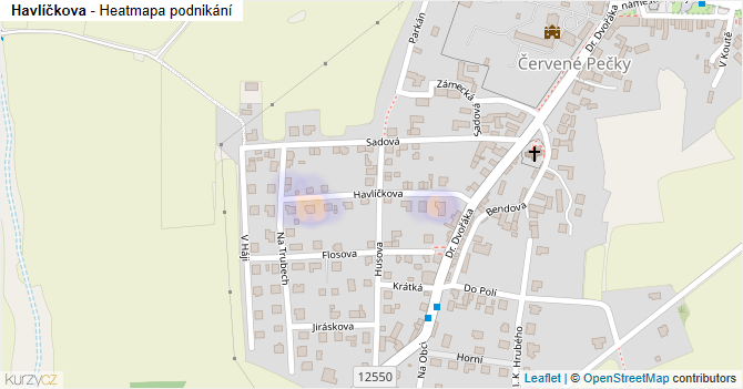 Havlíčkova - mapa podnikání