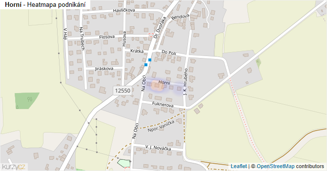 Horní - mapa podnikání