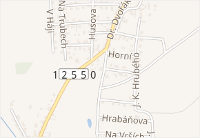 Na Obci v obci Červené Pečky - mapa ulice