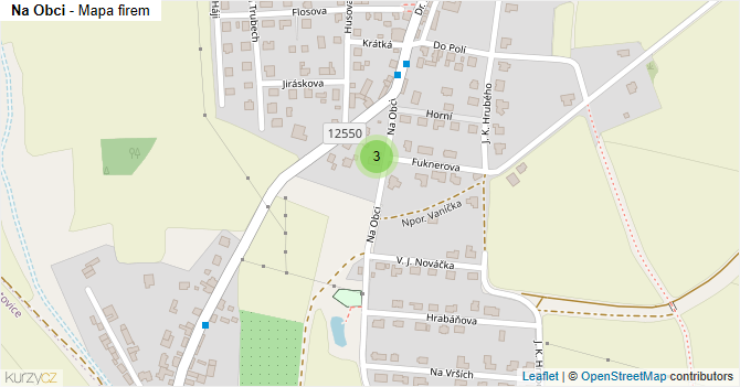 Na Obci - mapa firem
