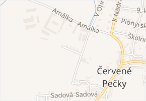 Na Parkáně v obci Červené Pečky - mapa ulice