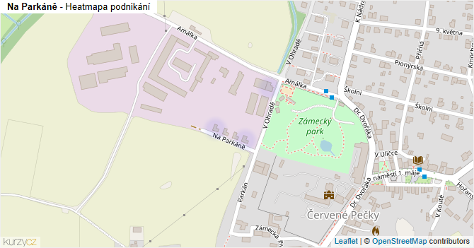 Na Parkáně - mapa podnikání