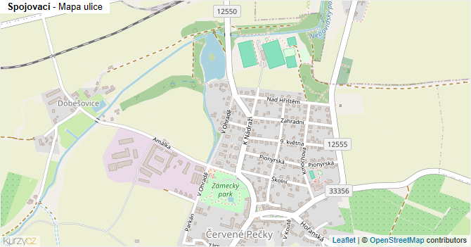 Spojovací - mapa ulice