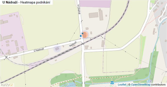 U Nádraží - mapa podnikání