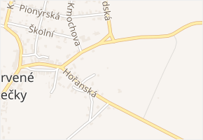 V Ohrádkách v obci Červené Pečky - mapa ulice