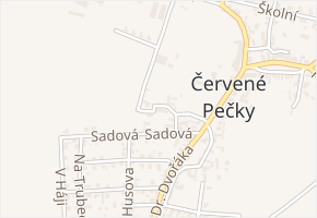 Zámecká v obci Červené Pečky - mapa ulice