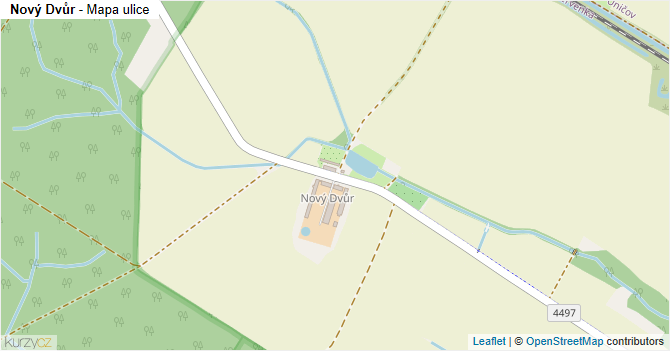 Nový Dvůr - mapa ulice