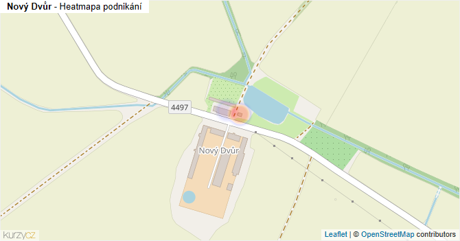 Nový Dvůr - mapa podnikání