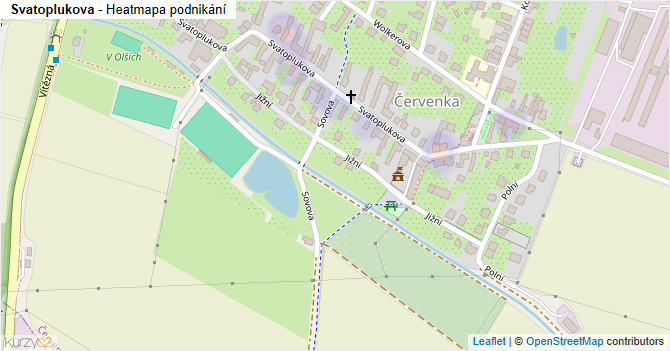 Svatoplukova - mapa podnikání