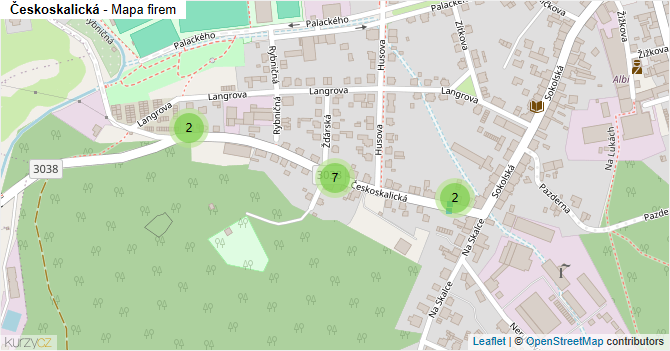 Českoskalická - mapa firem