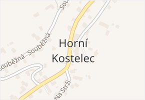 Horní Kostelec v obci Červený Kostelec - mapa části obce