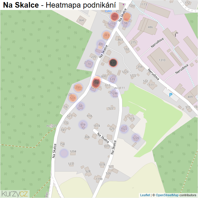 Mapa Na Skalce - Firmy v ulici.