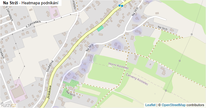 Na Strži - mapa podnikání