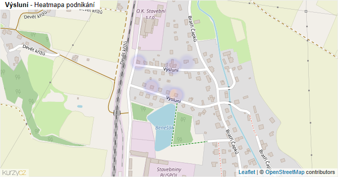 Výsluní - mapa podnikání