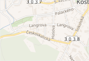 Žďárská v obci Červený Kostelec - mapa ulice