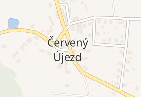 Červený Újezd v obci Červený Újezd - mapa části obce