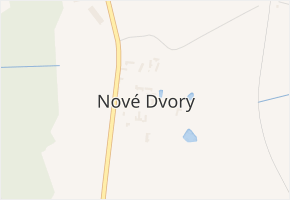 Nové Dvory v obci Červený Újezd - mapa části obce