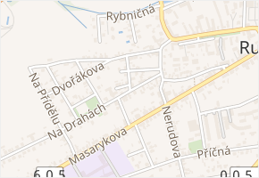 Na Drahách v obci Červený Újezd - mapa ulice