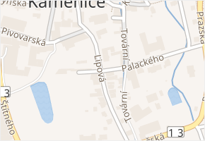 Česká Kamenice v obci Česká Kamenice - mapa části obce