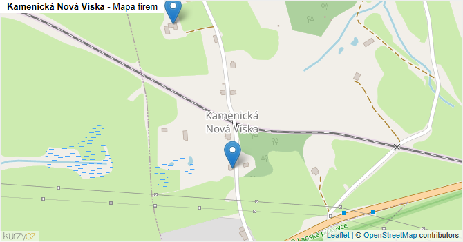 Kamenická Nová Víska - mapa firem