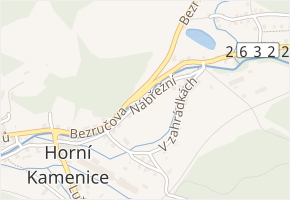 Nábřežní v obci Česká Kamenice - mapa ulice