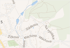 Sládkova v obci Česká Kamenice - mapa ulice