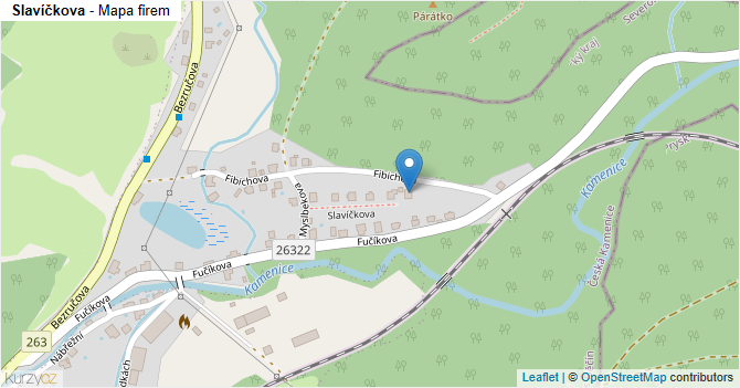 Slavíčkova - mapa firem