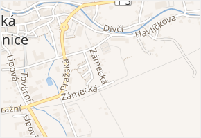 Zámecká v obci Česká Kamenice - mapa ulice