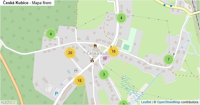 Česká Kubice - mapa firem