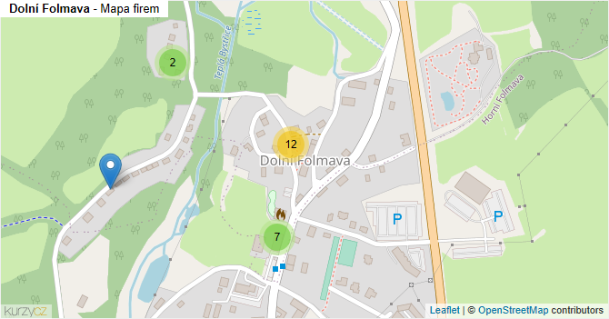 Dolní Folmava - mapa firem
