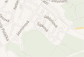 Akátová v obci Česká Lípa - mapa ulice