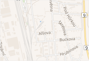 Alšova v obci Česká Lípa - mapa ulice
