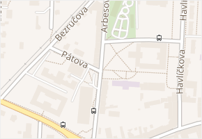 Arbesova v obci Česká Lípa - mapa ulice
