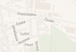 Bohušovická v obci Česká Lípa - mapa ulice