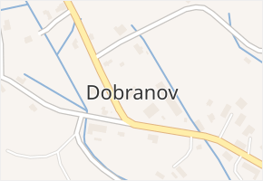Dobranov v obci Česká Lípa - mapa části obce