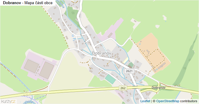 Dobranov - mapa části obce