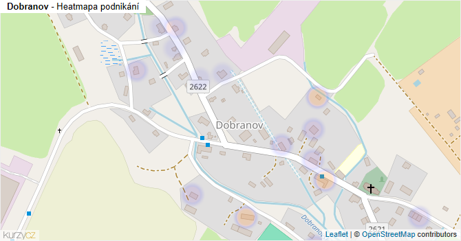 Dobranov - mapa podnikání