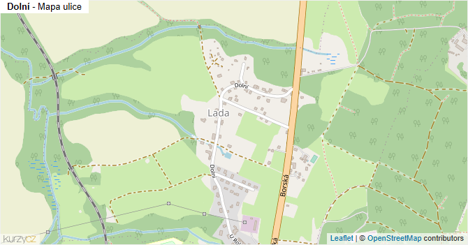 Dolní - mapa ulice