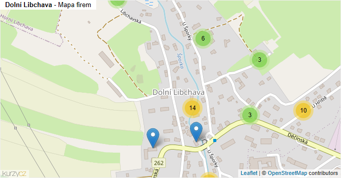 Dolní Libchava - mapa firem