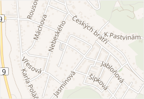 Foglarova v obci Česká Lípa - mapa ulice