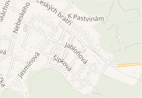 Jabloňová v obci Česká Lípa - mapa ulice