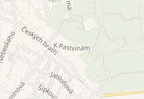 K Pastvinám v obci Česká Lípa - mapa ulice